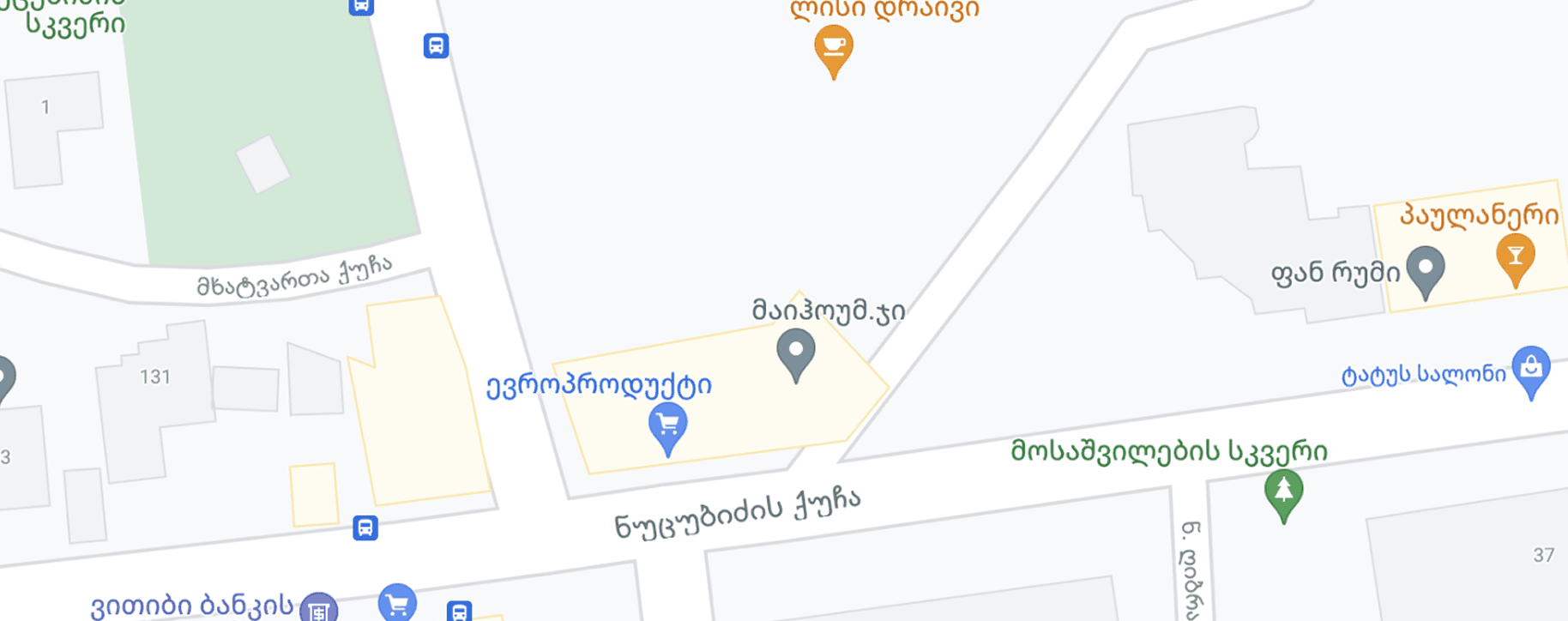 ჩვენი მდებარეობა Google Maps-ზე